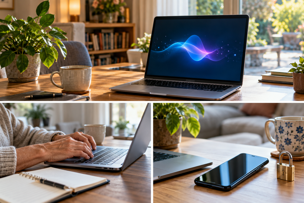 Laptop op tafel als illustratie bij AI voor 50-plussers